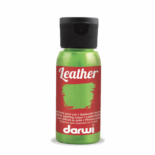 Краска для кожи 50 мл (601 анисовый) Darwi Leather, 1 упаковка