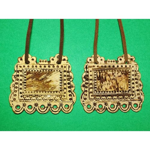 фото Подвеска, коричневый, бежевый без бренда