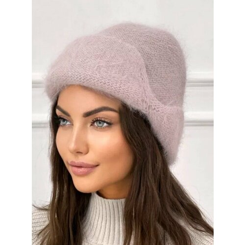 фото Шапка , размер 52/56, розовый barhatiglam