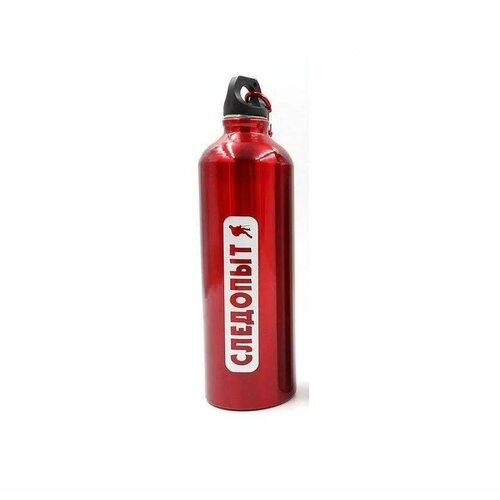 Бутылка 0.6 л, питьевая Следопыт, цвет красный PF-BD-A600 фляжка спортивная бутылка питьевая туристическая фляга алюминиевая для спорта с карабином 600 мл