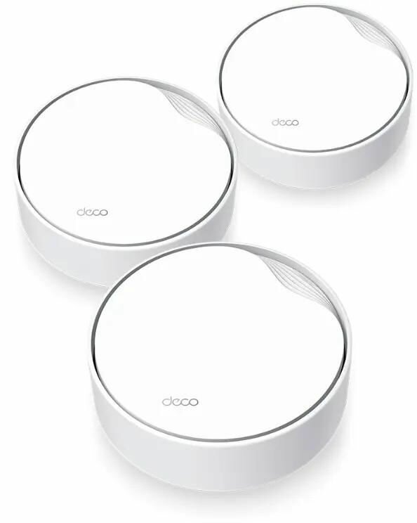 Бесшовный Mesh роутер TP-LINK Deco X50-PoE(3-pack), AX3000, белый, 3 шт. в комплекте