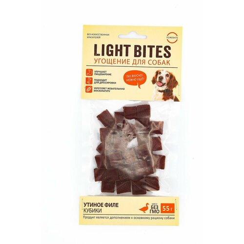 Лакомства для собак Light Bites 55г Утиное филе C006 LIGHT BITES