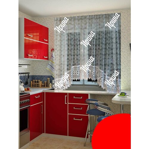 Тюль на кухню шторы арка занавески для кухни комнаты гостиной зала холла спальни лоджии короткие в детскую