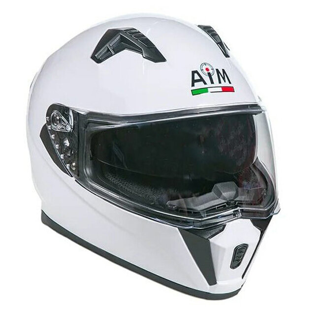 Шлем AiM JK320 White Glossy, XXXL