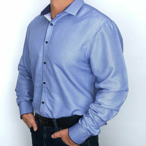 Рубашка GETONI, размер M, голубой