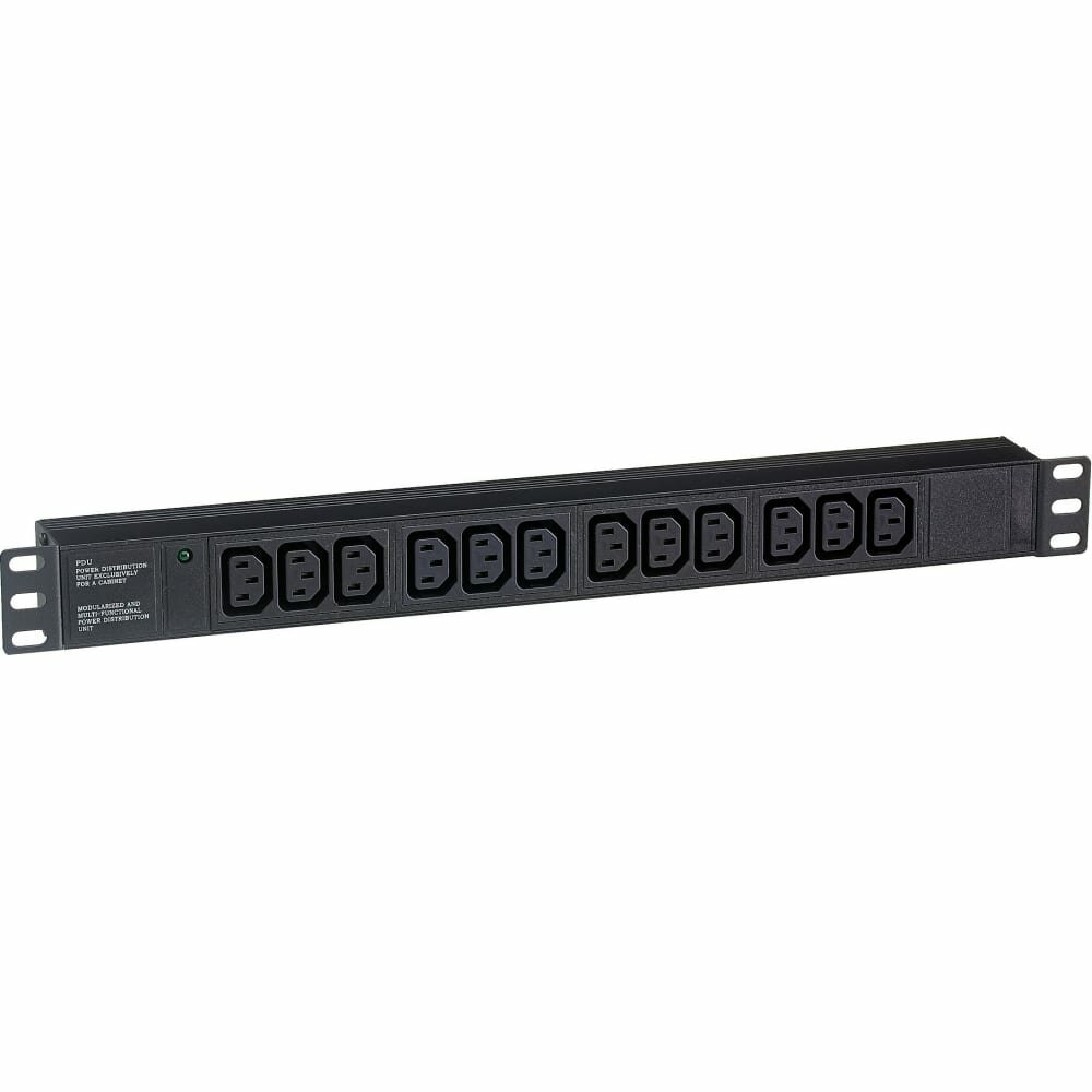 Exegate EX280865RUS Блок розеток ExeGate ServerPro PDU-19H007 Al-12C13-C20, 19",1U,алюм, 12 IEC 320 C13, С20 - фото №7