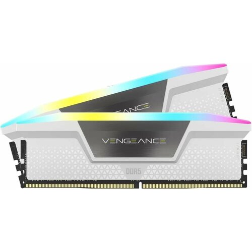 Оперативная память Corsair VENGEANCE DDR5 RGB White 6000 МГц 2x16 ГБ (CMH32GX5M2B6000C36W)