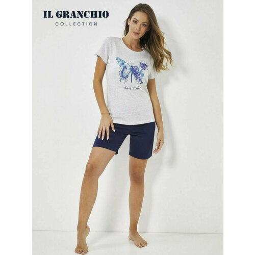 Пижама Il Granchio, размер L, синий