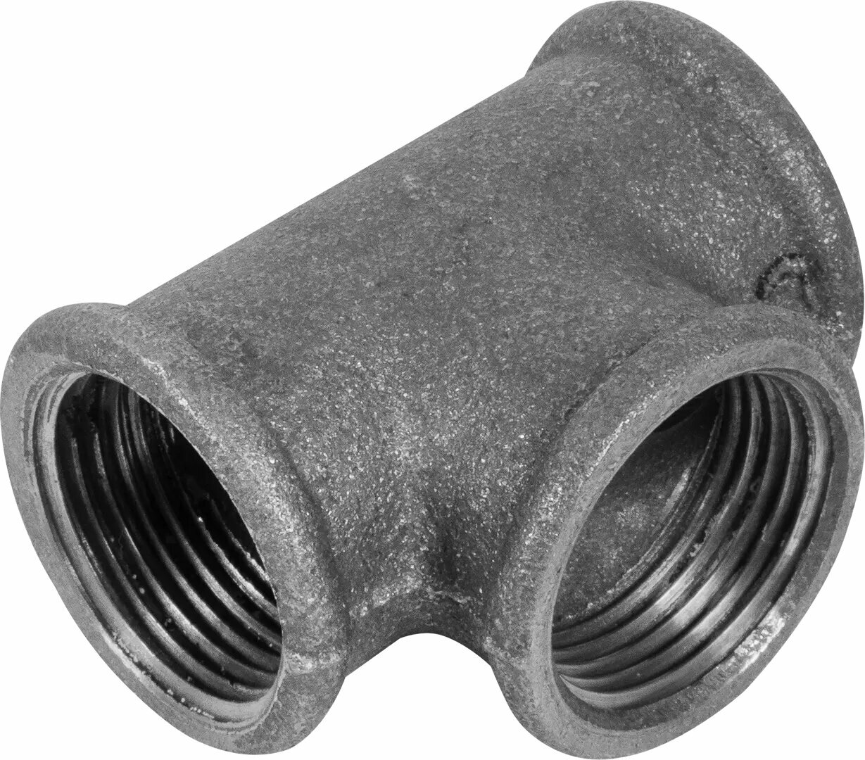 фото Тройник внутренняя резьба 1" мм чугун цвет чёрный