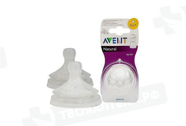 Соска силиконовая Philips Avent Natural, от 0 мес., медленный поток, 2 шт. (SCF041/27) - фото №18