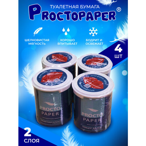 Туалетная бумага Proctopaper освежающая 65 шт (4 упаковки)