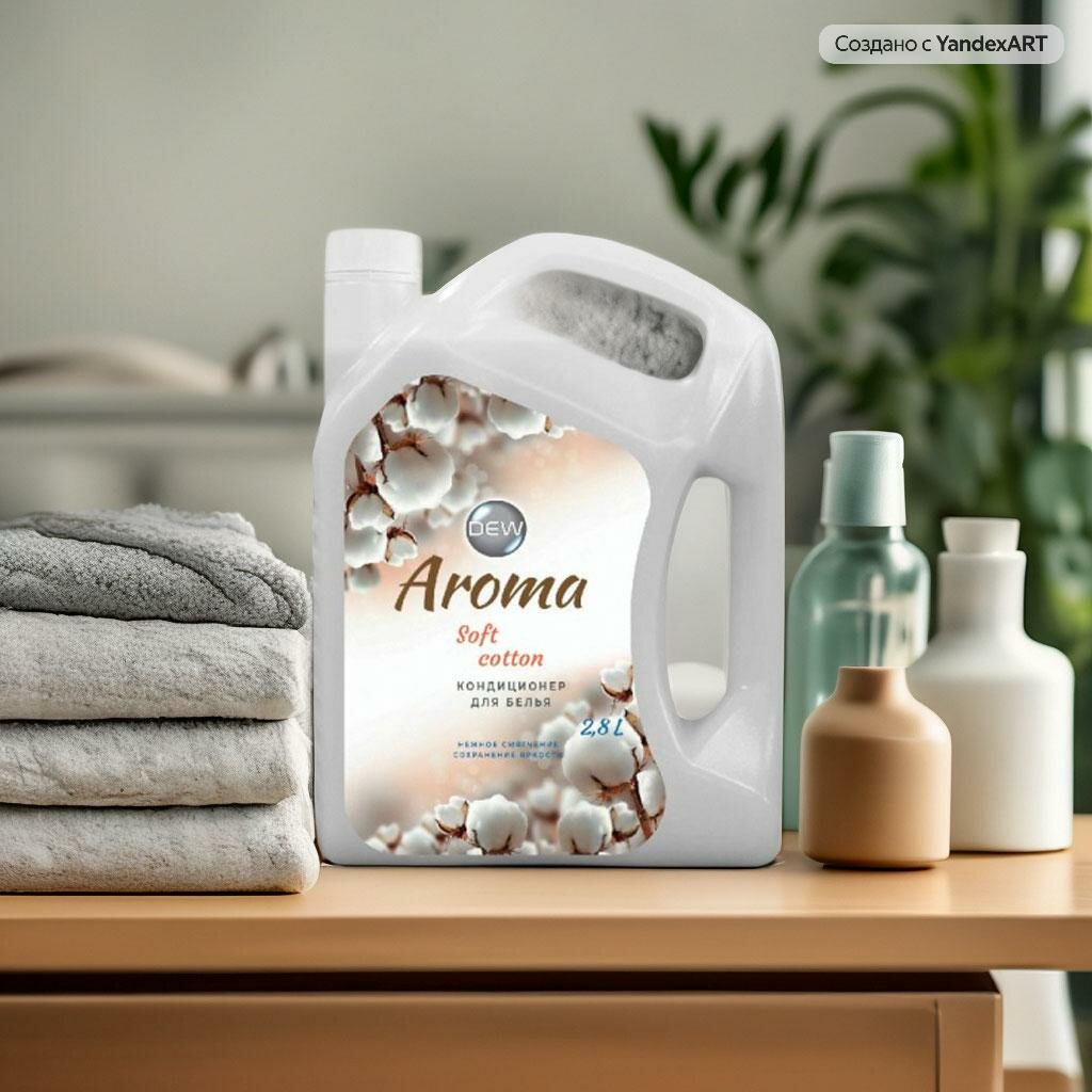 фото DEW Aroma Кондиционер для белья 2,8 л "Мягкий хлопок". Концентрат.