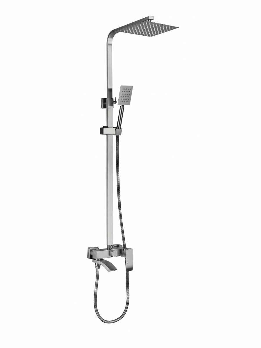 Душевая стойка со смесителем с душевой лейкой (тропический душ) Fmark FS8645-1