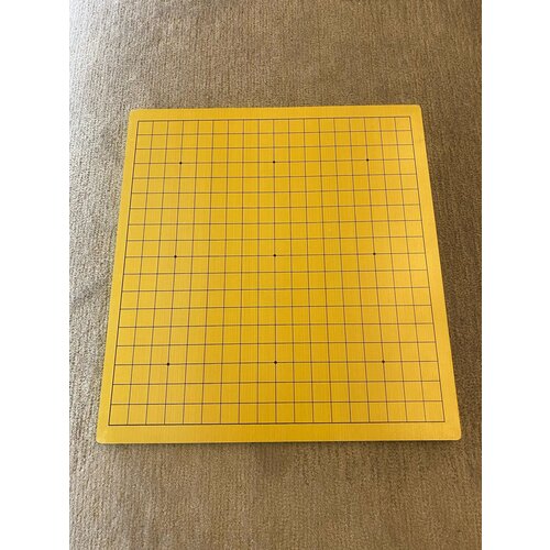 Настольная игра Го, доска №4 с полем 19* 19/ 13* 13, размер 43 см* 45 см, толщина 12 мм, шпон .