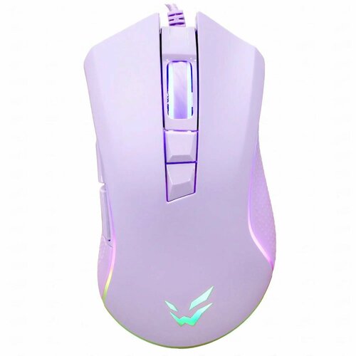 Игровая компьютерная проводная мышь, 12400 dpi, светодиодный, USB Type-A, кнопки - 7, фиолетовая, ARDOR GAMING Fury, 1 шт.