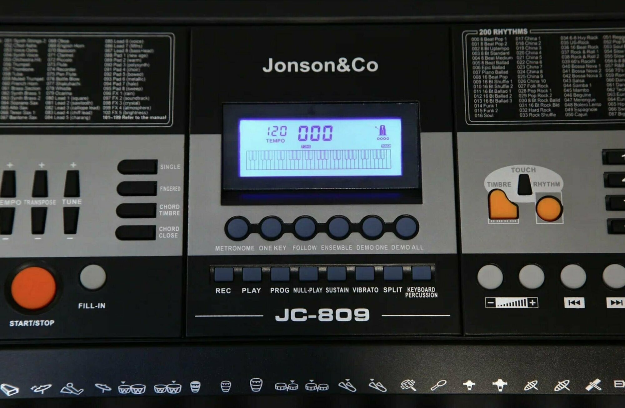 Синтезатор Jonson&Co JC-809 61 клавиша