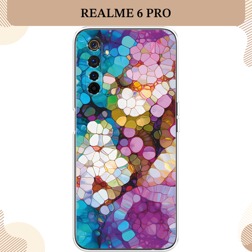 Силиконовый чехол Калейдоскоп на Realme 6 Pro / Реалми 6 Про силиконовый чехол небеса на realme 6 pro реалми 6 про