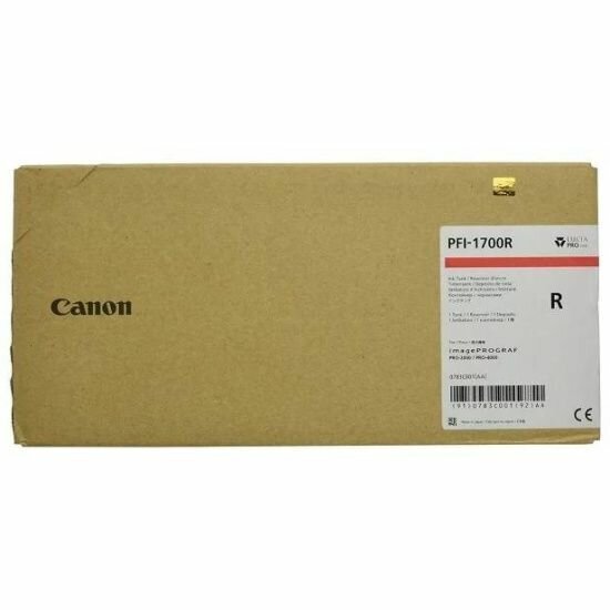 Картридж CANON PFI-1700 R красный - фото №7