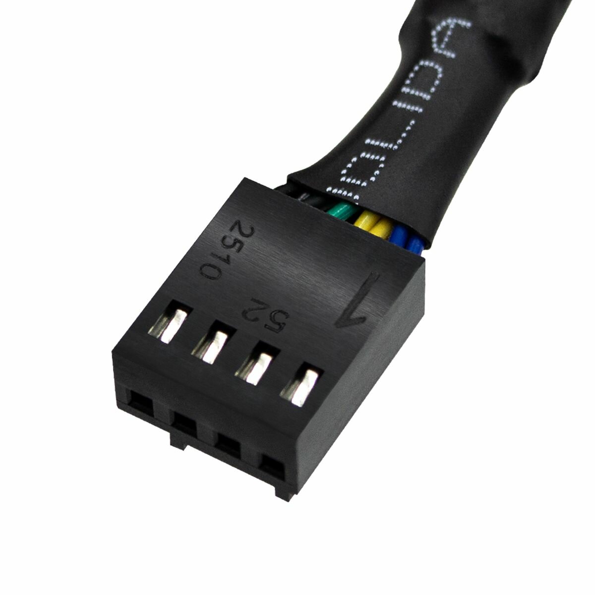 Cплиттер (разветвитель) на ПК для 2 кулеров (вентиляторов) 4PIN PWM (4PIN+3PIN), укрепленный 30см кабель-удлинитель для вентиляторов на компьютер