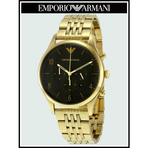 мужские золотые часы авиатор 50960 132 Наручные часы EMPORIO ARMANI Classic, золотой
