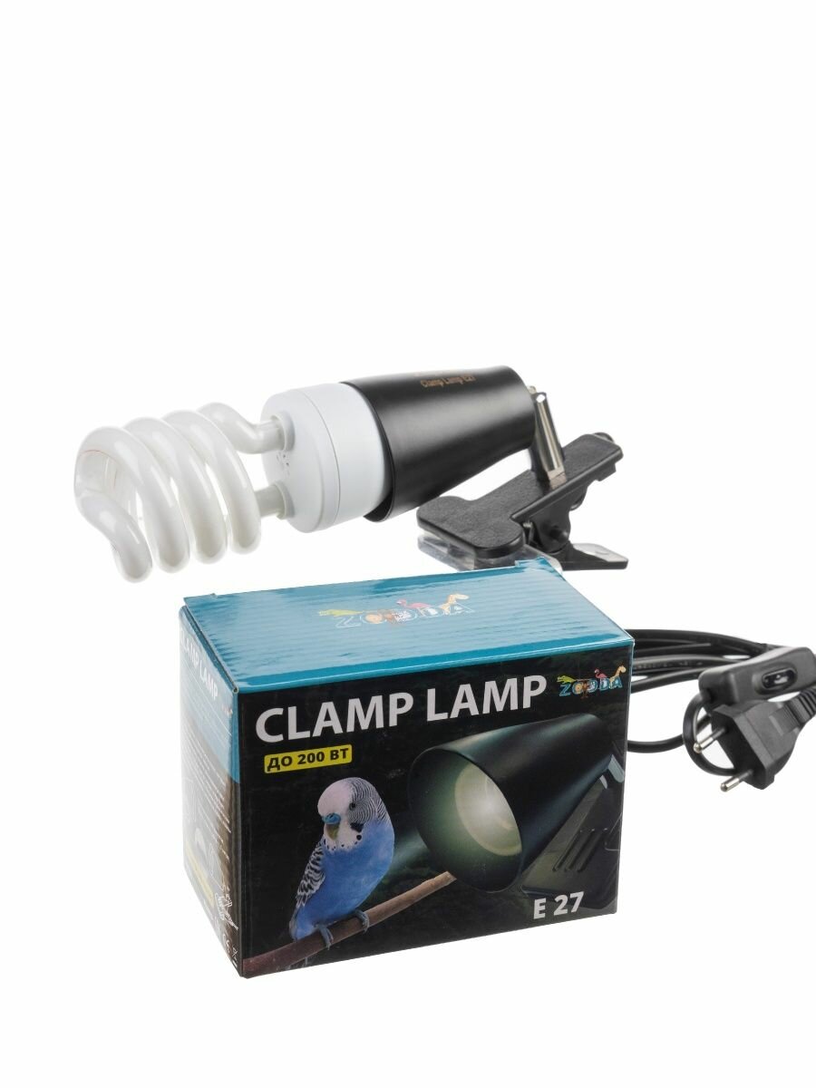 Лампа на прищепке для птиц ZooDA Clamp Lamp Е27