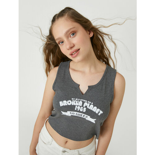 фото Топ koton, размер s, серый, черный