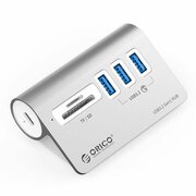 USB-концентратор ORICO 3 USB-A 3.2 Gen1, 1 TF/SD серебристый (ORICO-M3UT3-05-SV-BP)