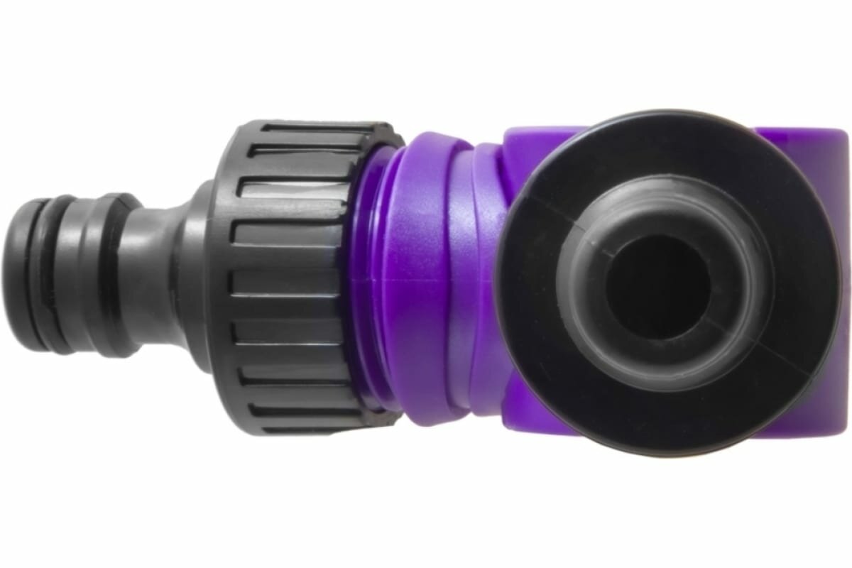 Соединитель шарнирный под коннекторы садовых шлангов, пластик — фото 1