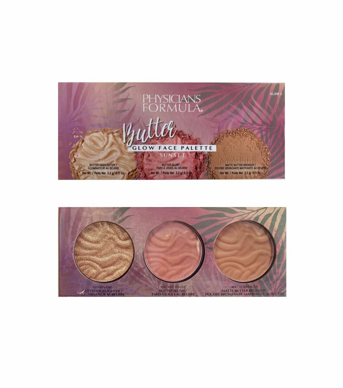 PHYSICIANS FORMULA Палетка для лица Закат Butter Glow Face Palette 9,6 г