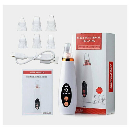 Вакуумный очиститель пор для лица от черных точек прыщей Suction heads Multi-Functional 763₽