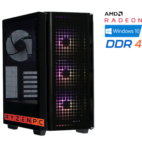 Настольный компьютер RyzenPC GAME 83503985 (AMD Ryzen 7 5700X 3.4 ГГц, AMD B550, 32 DDR4, SSD: 1000, AMD Radeon RX 6700 XT 12 Гб, WI-FI, Без привода, 650 Вт, Deepcool CG540, Windows 10 Home)