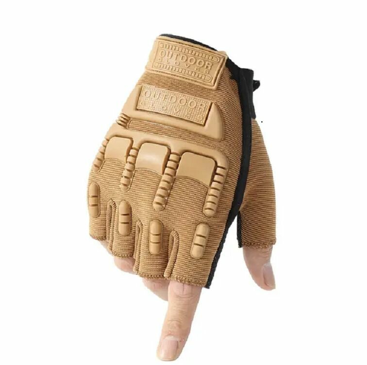 фото Перчатки тактические мужские/ Тактические перчатки без пальцев.