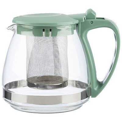 Чайник заварочный из жаропрочного стекла объем: 750 мл, фильтр из нержавеющей стали
