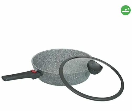 фото Сковорода OneTwo Moonstone O3FP089, 28 см серый