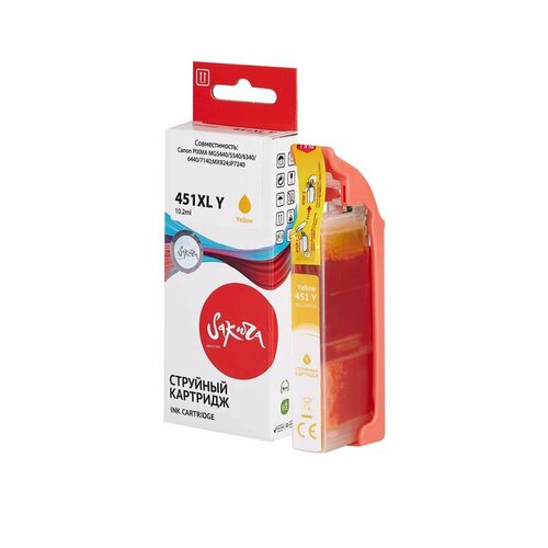 картридж hi black hb cli 451xl y для canon pixma ip7240 mg6340 mg5440 y Картридж CLI-451XL Y для Canon Pixma iX6840, iP7240, iP8740 6475B001 Sakura желтый