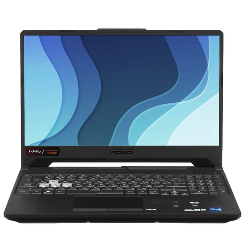 ASUS Ноутбук ASUS TUF Gaming F15 FX506HE-HN393 черный ноутбук acer nitro 5 an515 57 79td core i7 11800h 2300mhz 15 6 1920x1080 8gb 512gb ssd geforce rtx 3050 ti 4gb wi fi bt win 11 home