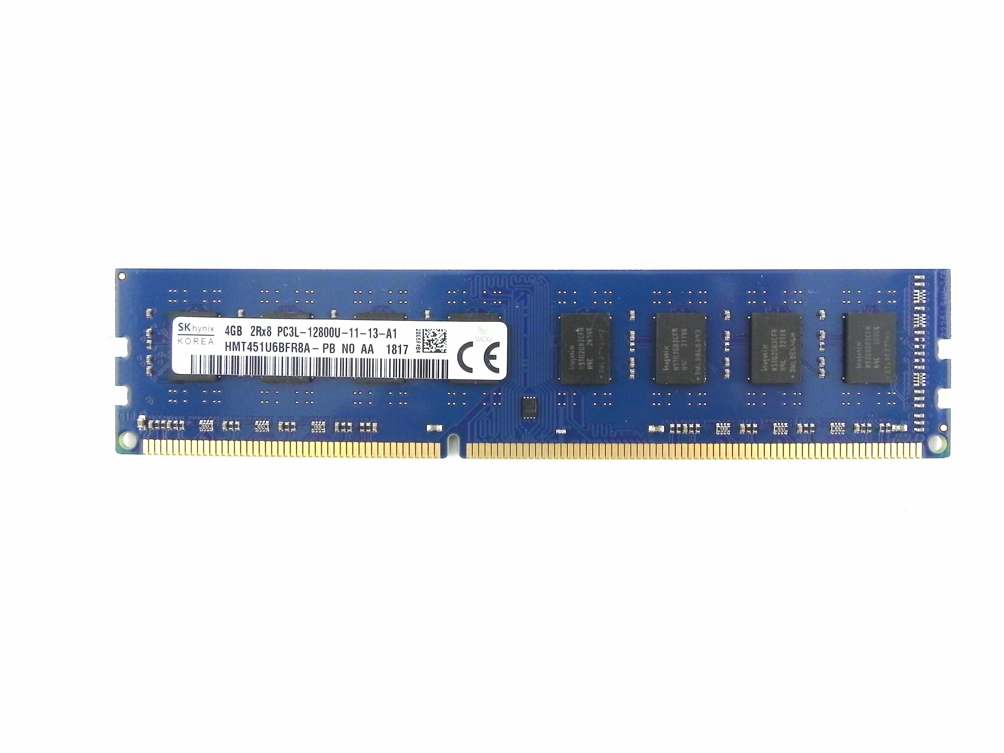 Оперативная память 4 ГБ 1 шт. Hynix DDR3L 1600 DIMM 4Gb HMT451U6BFR8A-PB