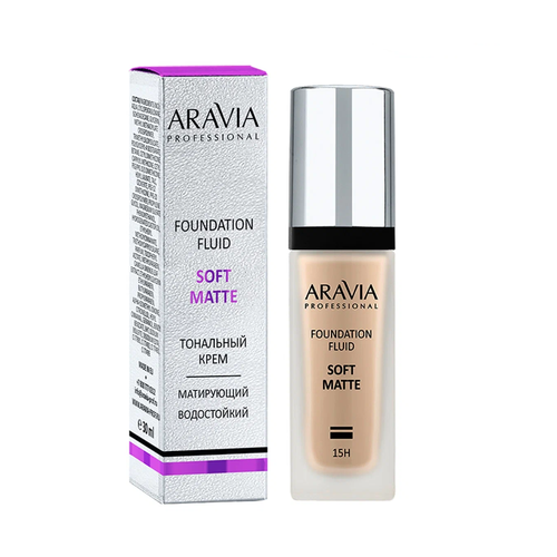 ARAVIA Professional Тональный крем для лица матирующий SOFT MATTE, 30 мл - 04 foundation matte