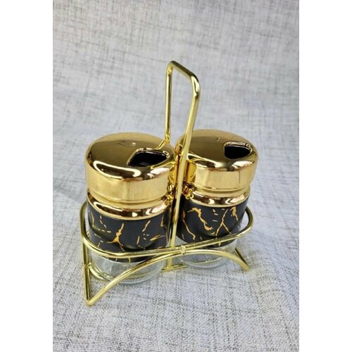 Набор емкостей для специй Dl-339 Черный