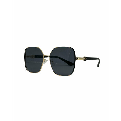 Солнцезащитные очки Polo Boss, черный, золотой