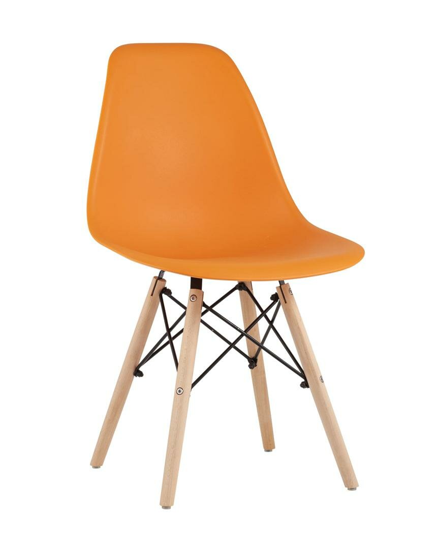 Стул Stool Group Стул Eames Style DSW оранжевый x4 арт. УТ000003482