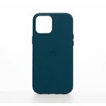 Кожаный чехол Leather Case для iPhone 12 / iPhone 12 Pro с MagSafe, Baltic Blue - изображение