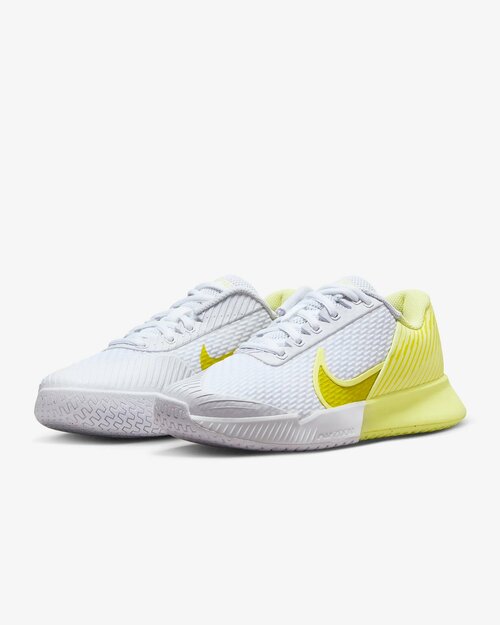 Кроссовки NIKE NikeCourt Air Zoom Vapor Pro 2, размер 37.5 EU / 23.5 СМ, желтый, серый