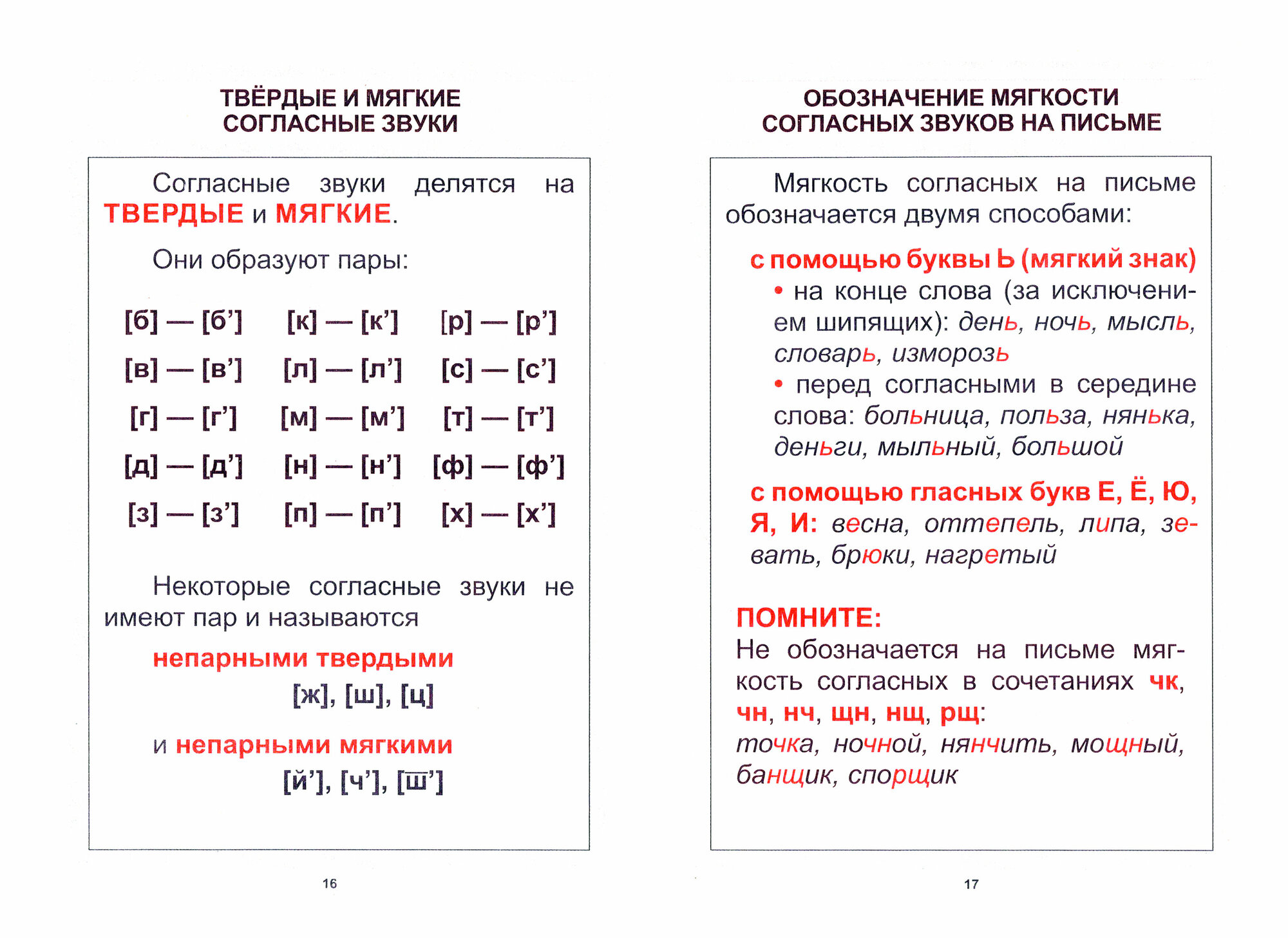 Русский язык. Курс начальной школы в таблицах - фото №5