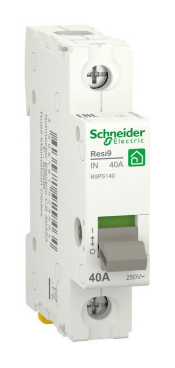 R9PS140 Выключатель нагрузки Schneider Electric Resi9 40А 1П модульный