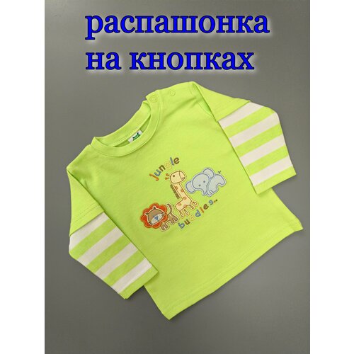 фото Лонгслив , размер 1, зеленый без бренда