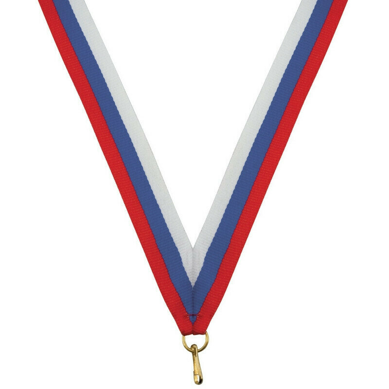 Медаль сувенирная Нет бренда Лента для медалей 22 мм цвет триколор LN5h 3 шт