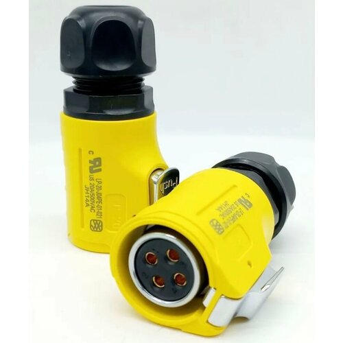 Вилка CNLINKO LP20 4pin 20А водонепроницаемая разъем IP67