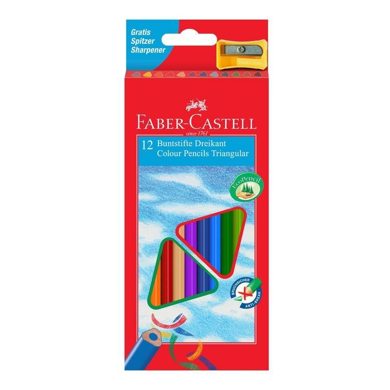 Карандаши цветные Faber-Castell Eco с точилкой 12 шт. - фото №17