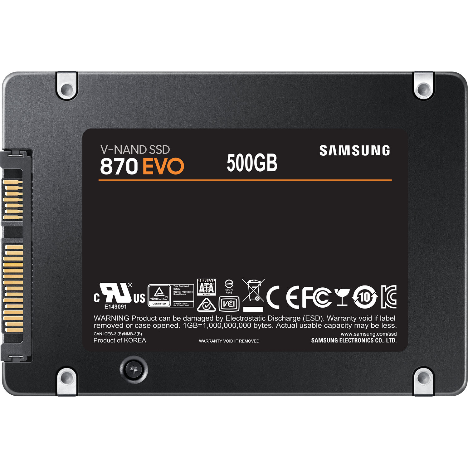 SSD накопитель SAMSUNG 870 EVO 500ГБ, 2.5", SATA III - фото №7